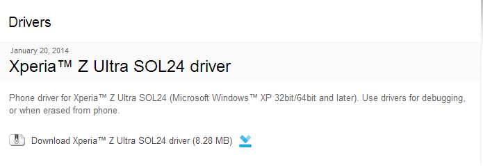 Xperia- Z Ultra SOL24 driver - Developer World